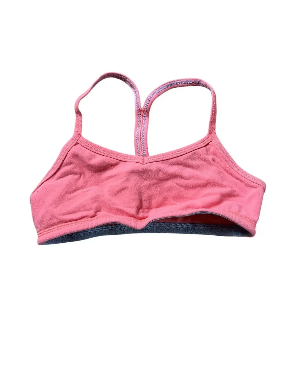 Ivivva Sports Bra Tank Girls Size 8 Pink Cotton Spandex Racerback Underwear